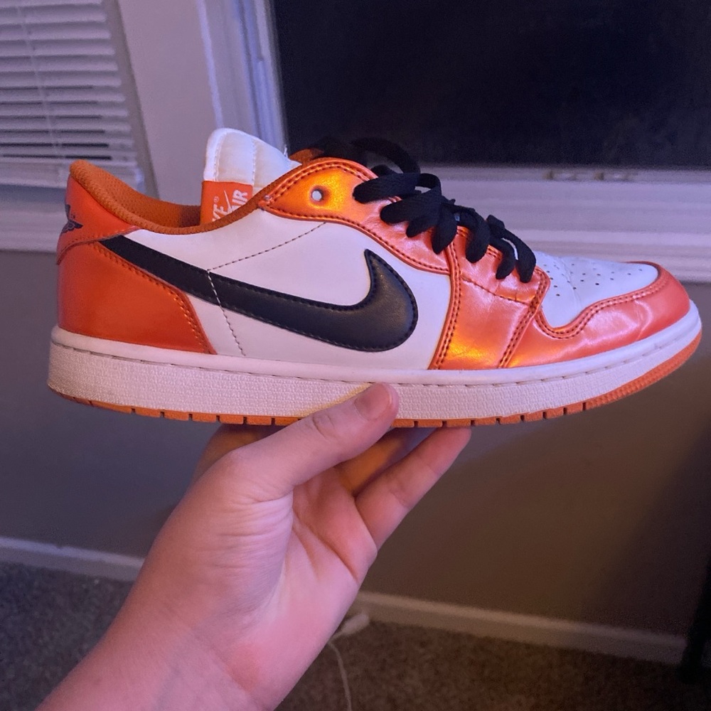 Nike Orange and Black Sneakers